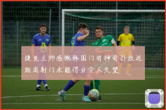 捷克主帅感慨韩国门将神奇扑救近距离射门未能得分令人失望