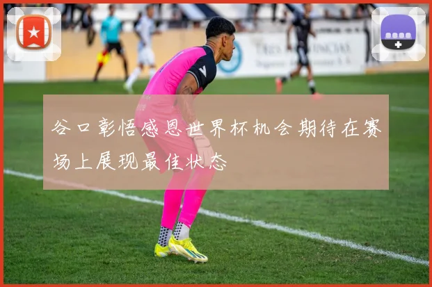 谷口彰悟感恩世界杯机会期待在赛场上展现最佳状态